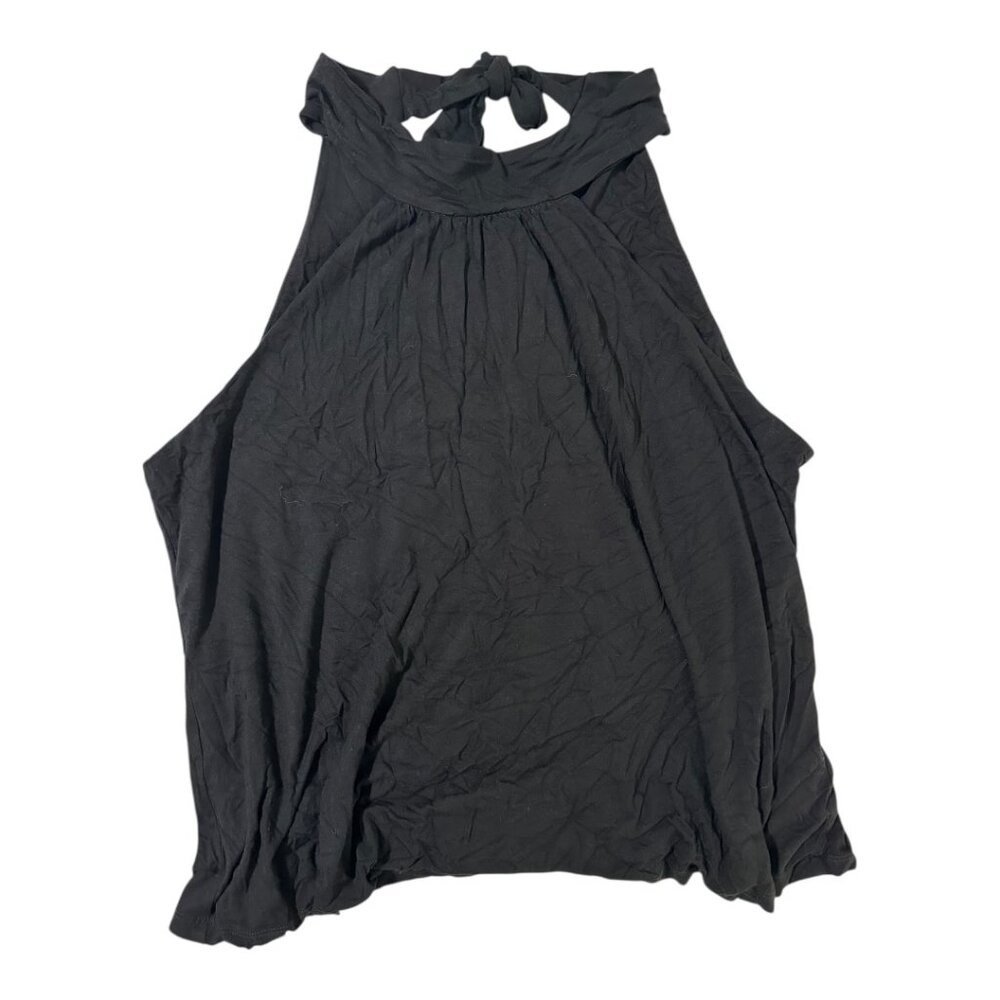 Nine Britton | Black Tie-Back | Sleeveless Top | Size XXL